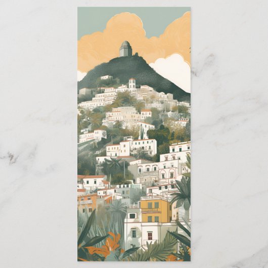 Menu Elégant Italie Capri Destination Mariage (Dos)