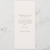 Menu Elegant Ivory Copper Script Double Side Wedding  (Dos)