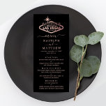 Menu Elégant Las Vegas Destination Mariage<br><div class="desc">Célébrez dans le style grâce à ces menus mariages modernes et très tendance. Le design est facile à personnaliser avec votre propre libellé et vos invités seront ravis quand ils verront ces menus fabuleux. Les éléments correspondants se trouvent dans la collection.</div>