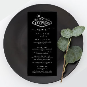 Menu Elégant Las Vegas Destination Mariage