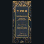 Menu Elégant Mariage Art Déco Peacocks<br><div class="desc">Elevez votre réception de mariage avec notre élégant menu Mariage Art déco ! Ce menu mêle parfaitement le glamour vintage du style Art Déco à la fonctionnalité d'un menu détaillé. Le design Art Déco ajoute une touche cossue et élégante à votre décor mariage, créant une atmosphère de luxe et de...</div>