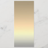 Menu Élégant Mariage d'argent (Dos)