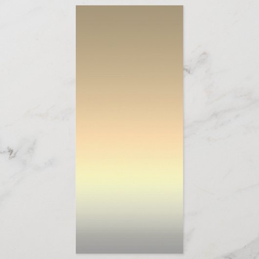 Menu Élégant Mariage d'argent (Dos)