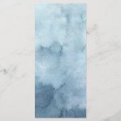 Menu Élégant Mariage de la crête de monogramme de plage (Dos)