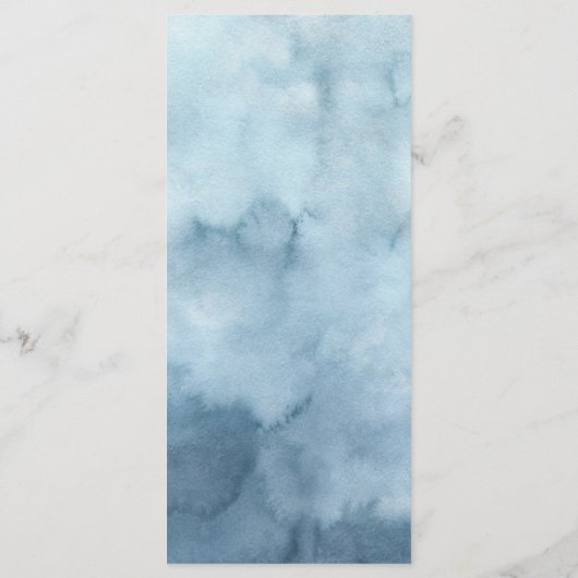 Menu Élégant Mariage de la crête de monogramme de plage (Dos)