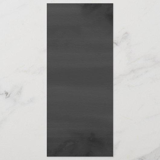 Menu Élégant Mariage de la forêt d'hiver de Grey (Dos)