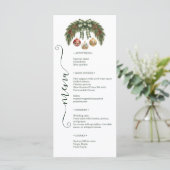 Menu Élégant Mariage de Vacances Rustique (Debout devant)