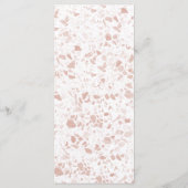 Menu Élégant Mariage d'Eucalyptus Floral (Dos)