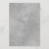 Menu Élégant Mariage en dentelle argentée (Dos)