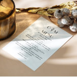 Menu Élégant Mariage noir et blanc | Flore minimaliste<br><div class="desc">Vous pourrez célébrer votre journée spéciale avec cet élégant menu mariage noir et blanc aux détails floraux et au design épuré et minimaliste. Ce menu est à l'allure intemporelle et s'ajoute à tout style mariage, du moderne au classique. Il apporte une touche sophistiquée à l'aménagement de votre table tout en...</div>