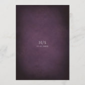 Menu Elegant Maximalist Purple Floral Wedding (Dos)