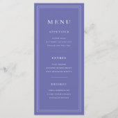 Menu Elegant Minima 3 Coursel Purple (Devant)