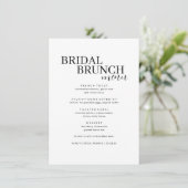 Menu Elegant Minimale Bridal Brunch (Staand voorkant)