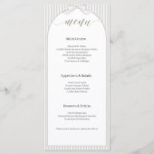 Menu Elegant Minimalist Wedding Modern Arch (Devant)