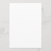Menu Élégant minimaliste Script Mariage or (Dos)