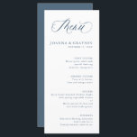 Menu Élégant minimaliste simple moderne Mariage d'ardoi<br><div class="desc">Simple minimaliste Dusty bleu ardoise menu mariage. S'il vous plaît trouver d'autres modèles et variantes de mon magasin "blissweddingpaperie". Et n'hésitez pas à me contacter pour plus de personnalisation ou de correspondance d'articles.</div>