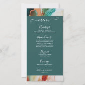 Menu Elegant Modern Abstract Agaat Jade (Voorkant)