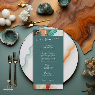 Menu Elegant Modern Abstract Agaat Jade