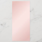 Menu Elegant Modern Blush Pink Grey Wedding (Achterkant)