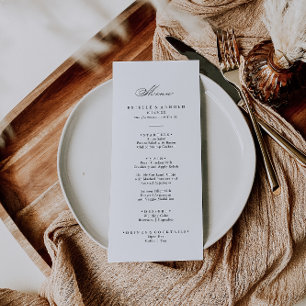 Menu Elegant Moderne Calligrafie