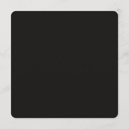 Menu Élégant moderne fumée Mariage noir (Dos)