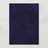 Menu Elegant Navy Blue White Welcome Dinner (Dos)