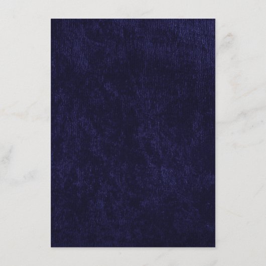 Menu Elegant Navy Blue White Welcome Dinner (Dos)