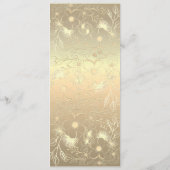 Menu Elégant or floral et Mariage bourguignon (Dos)