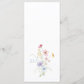Menu Elegant Pastel Wildflower Garden Wedding (Dos)