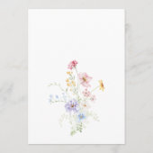 Menu Elegant Pastel Wildflower Garden Wedding (Dos)