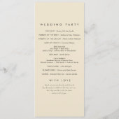 Menu Élégant Photo moderne personnalisé Qrcode programm (Dos)