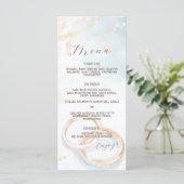 Menu élégant printemps bagues d'or Mariage (Debout devant)
