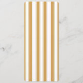 Menu élégant rayé or (Dos)