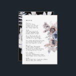 Menu Elégant romantique Aquarelle Mariage floral<br><div class="desc">Elégant romantique Aquarelle Floral Menu Mariage</div>