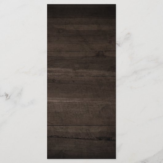 Menu Elegant Rustic Wood Lights Boho Greenery Wedding (Dos)