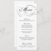 Menu Elegant Script Wedding - Aangepast (Voorkant / Achterkant)