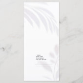 Menu Elegant Soft White Beauty Services Tarifs (Dos)