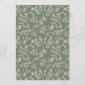 Menu Elegant Victorian Sage Green Wedding (Dos)