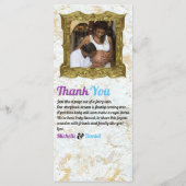 Menu Élégant violet | Blue African Gender Revevela Phot (Dos)