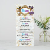 Menu Élégant violet | Blue African Gender Revevela Phot (Debout devant)