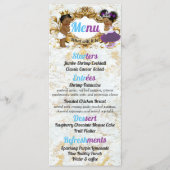 Menu Élégant violet | Blue African Gender Revevela Phot (Devant)