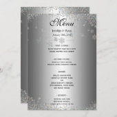 Menu Elegant winter Wedding (Voorkant / Achterkant)