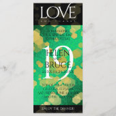 Menu Élégante 19e anniversaire du Mariage de Jade (Dos)