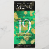 Menu Élégante 19e anniversaire du Mariage de Jade (Devant)