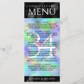 Menu Élégante 34e anniversaire du Mariage Opal (Devant)