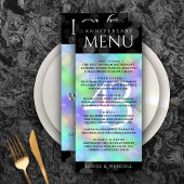 Menu Élégante 43ème anniversaire du Mariage Opal
