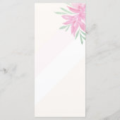 Menu Elégante Aquarelle Florale Divine peinte à la main (Dos)