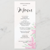 Menu Elégante Aquarelle Florale Divine peinte à la main (Devant)