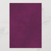 Menu Elégante dentelle argentée pourpre sur Mariage gri (Dos)