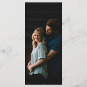 Menu Elégante Faux Vellum Fête de Mariage Photo (Dos)